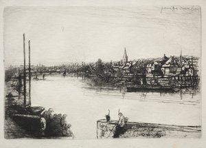 Battersea Reach af Francis Seymour Haden