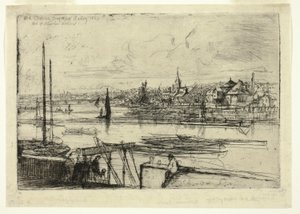 Battersea Reach af Francis Seymour Haden