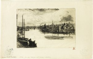 Battersea Reach af Francis Seymour Haden