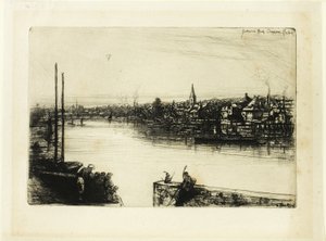 Battersea Reach af Francis Seymour Haden
