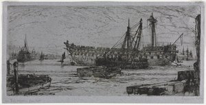 Opløsning af Agamemnon af Francis Seymour Haden