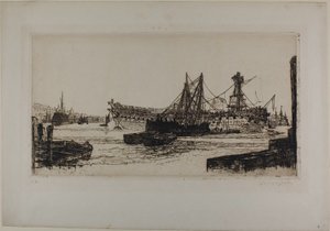 Breaking Up of the Agamemnon, nr. II af Francis Seymour Haden