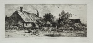 Burgundiske hytter af Francis Seymour Haden