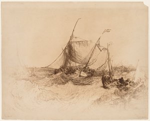 Calais Pier af Francis Seymour Haden