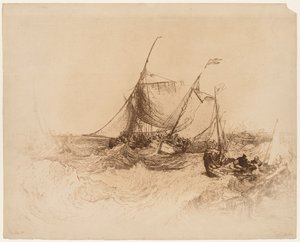 Calais Pier. af Francis Seymour Haden