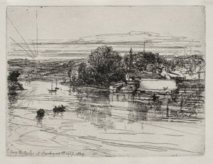 Cardigan Bridge, 1864. af Francis Seymour Haden