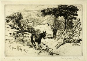 Challow Farm af Francis Seymour Haden