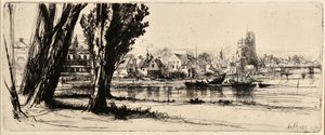 Fulham (ætsning) af Francis Seymour Haden