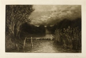 Harrfiskeri af Francis Seymour Haden