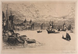 Greenwich af Francis Seymour Haden