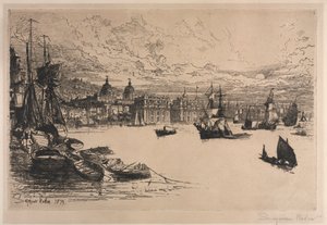 Greenwich. af Francis Seymour Haden