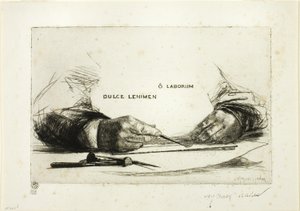 Hands Etching-O Works af Francis Seymour Haden