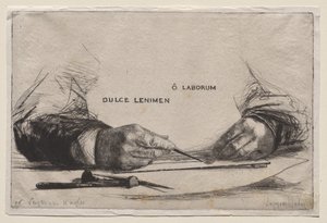 Hænder ætsning af Francis Seymour Haden