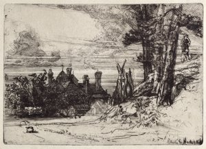 Horseleys hus i Willesley af Francis Seymour Haden