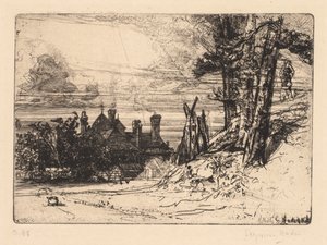 Horsleys hus i Willesley af Francis Seymour Haden