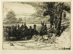 Horsleys hus i Willesley af Francis Seymour Haden