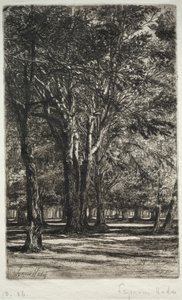 Kensington Gardens (den større plade) af Francis Seymour Haden