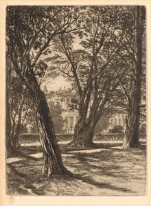 Kensington Gardens, nr. 1 (lille tallerken) af Francis Seymour Haden