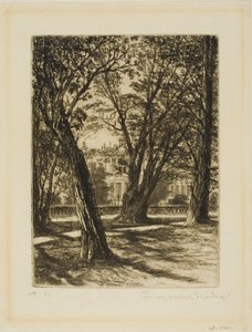 Kensington Gardens, nr. I (lille tallerken) af Francis Seymour Haden