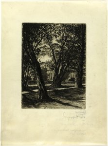 Kensington Gardens, nr. I (lille tallerken) af Francis Seymour Haden