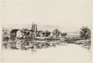 Kidwelly Town, 1859. af Francis Seymour Haden