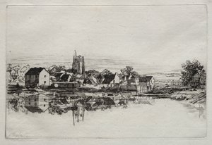 Kidwelly Town, 1859. af Francis Seymour Haden