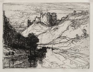 Kilgaren Slot af Francis Seymour Haden