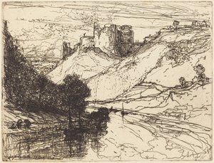 Kilgaren Castle af Francis Seymour Haden