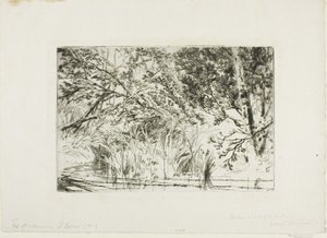 Munden af en bæk, nr. II af Francis Seymour Haden