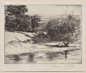Newcastle i Emlyn af Francis Seymour Haden