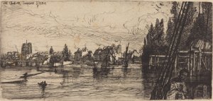 Old Chelsea (Old Chelsea Church) af Francis Seymour Haden