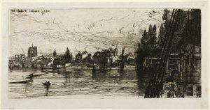 Old Chelsea Church af Francis Seymour Haden