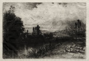 På testen af Francis Seymour Haden