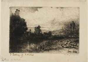 På testen af Francis Seymour Haden