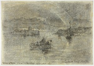 Regnbue over Cascais-bugten, Sintra, Portugal af Francis Seymour Haden
