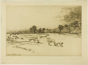 Sawley Abbey af Francis Seymour Haden
