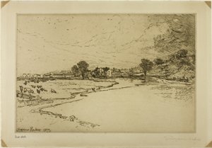 Sawley Abbey af Francis Seymour Haden