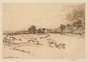 Sawley Abbey, 1873. af Francis Seymour Haden