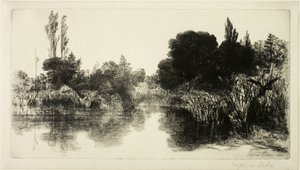 Shere Mill Pond, nr. II (stor plade) af Francis Seymour Haden