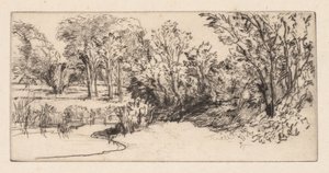 Det lille Langsogn, 1896. af Francis Seymour Haden