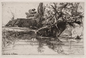 Voldgraven Huset af Francis Seymour Haden
