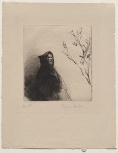 Munken beder - Sankt Frans af Francis Seymour Haden