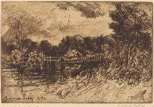 Prøven i Longsogne af Francis Seymour Haden