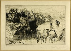 Wareham Bridge af Francis Seymour Haden