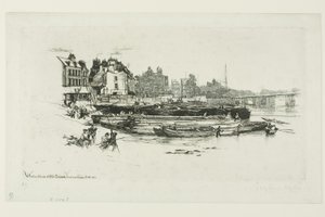 Whistlers hus, Chelsea af Francis Seymour Haden