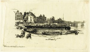 Whistlers hus, Old Chelsea af Francis Seymour Haden