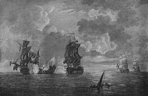 Fangst af Foudroyanten, c1760