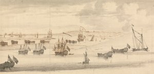Hulks i Medway af Francis Swaine