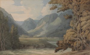 Udsigt i Borrowdale over Eagle Crag og Rosthwaite