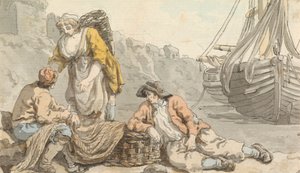 Fiskerfolk med Kurve og Net af Francis Wheatley